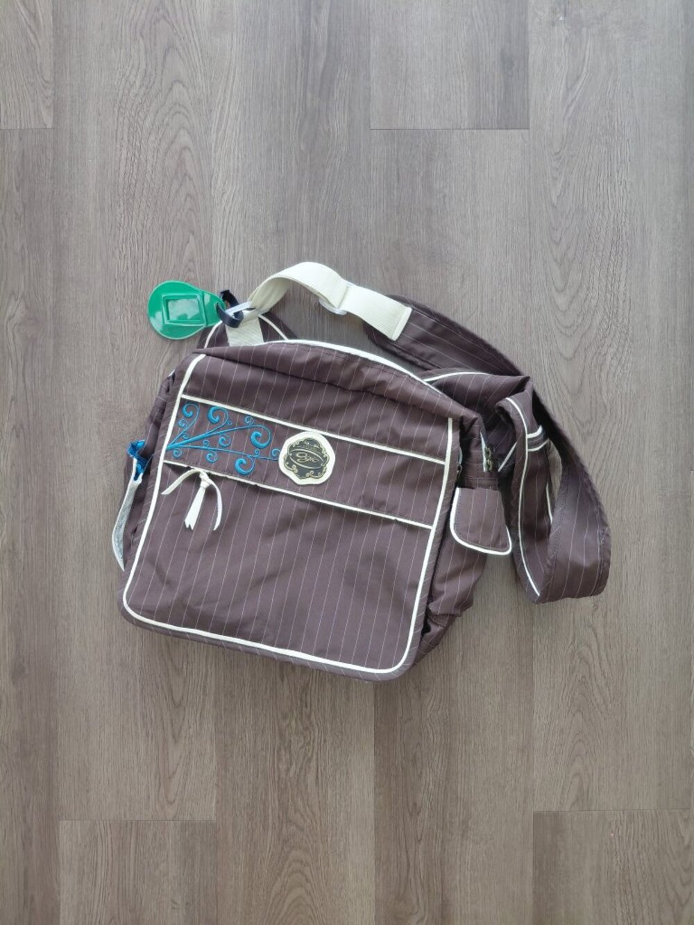 OGIO Brown Computer Carry-On Bag | Blue Floral Lining | School / Work